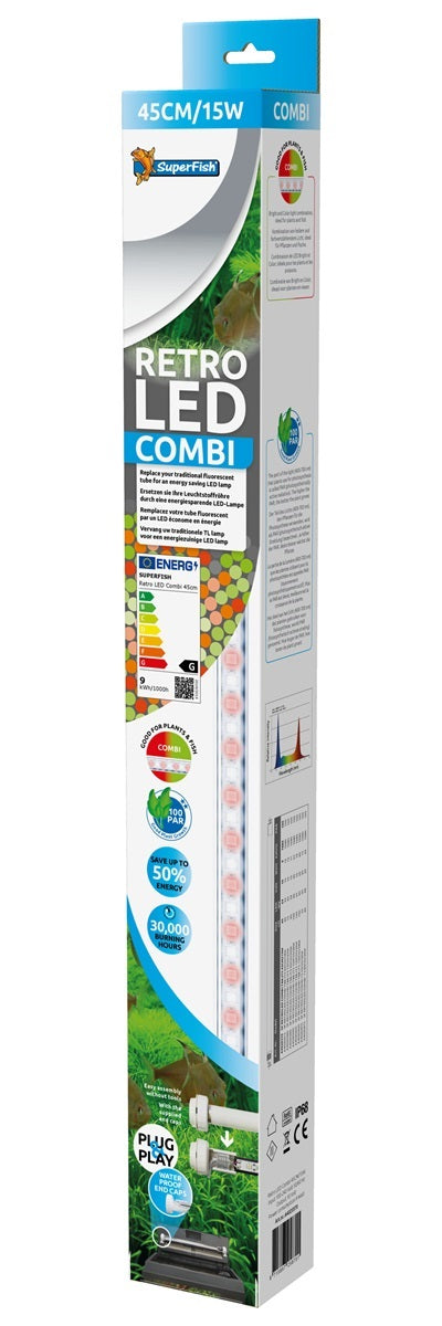 SF RETRO LED COMBI T8&T5 45 CM/15 WATT