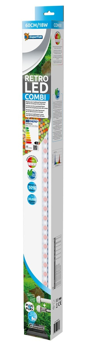 SF RETRO LED COMBI T8&T5 60 CM/18 WATT