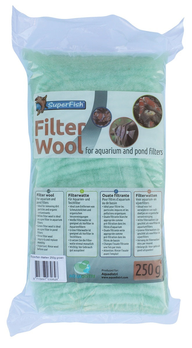 SF GROENE FILTERWATTEN GROF 250 GRAM
