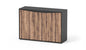 AQUATLANTIS MEUBEL SPLENDID 120X40 ZWART-001 & DONKER NOTEN-098