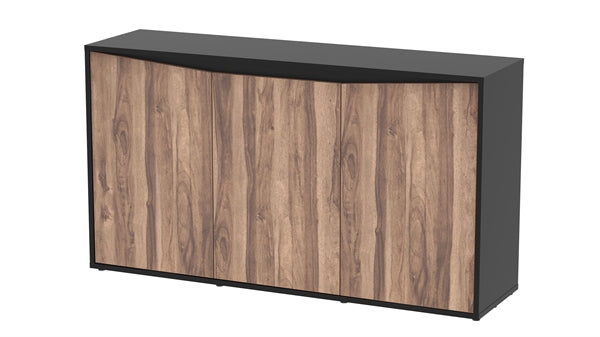 AQUATLANTIS MEUBEL SPLENDID 150X40 ZWART-001 & DONKER NOTEN-098