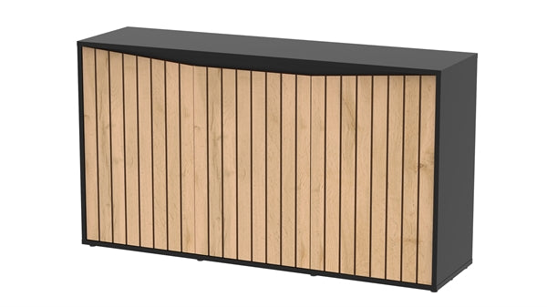 AQUATLANTIS MEUBEL SPLENDID 150X40 ZWART-001 & LICHT NOTEN-009