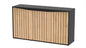 AQUATLANTIS MEUBEL SPLENDID 150X40 ZWART-001 & LICHT NOTEN-009