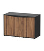AQUATLANTIS MEUBEL SPLENDID 120X50 ZWART-001 & DONKER NOTEN-098
