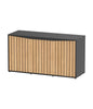 AQUATLANTIS MEUBEL SPLENDID 150X50 ZWART-001 & LICHT NOTEN-009