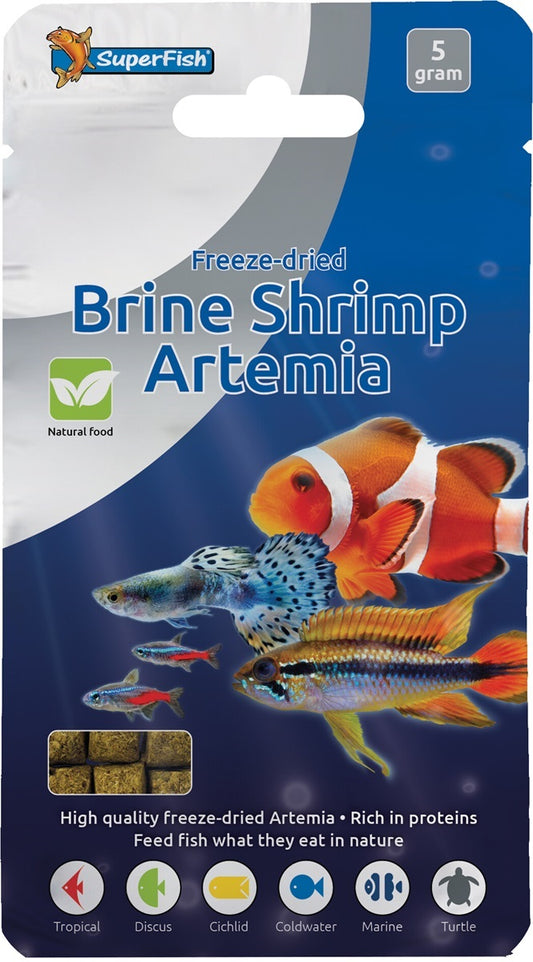 Gevriesdroogd artemia 5 gr