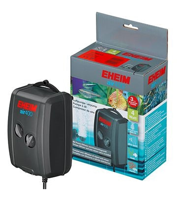 EHEIM LUCHTPOMP REGELBAAR 3704 400 L/H MET 2 M SLANG + 2 UITSTROMER
