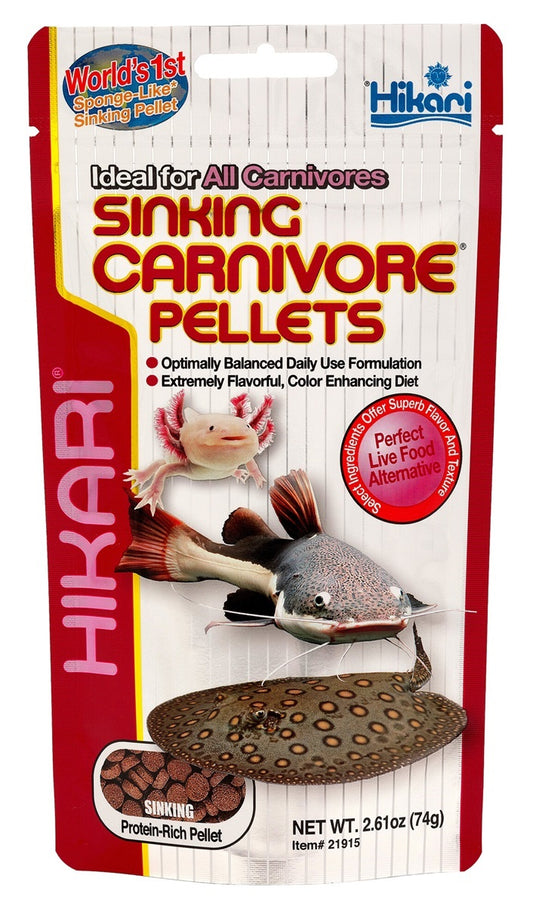 Hikari sinking carnivore pellets 74 gr